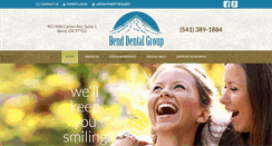Desktop Screenshot of benddentalgroup.com
